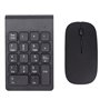 Faceuer Combo Clavier Numérique et Souris sans Fil, Clavier Numérique et Souris sans Fil Sensible à 2,4 GHz 1200 DPI pour Ordina