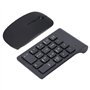Faceuer Combo Clavier Numérique et Souris sans Fil, Clavier Numérique et Souris sans Fil Sensible à 2,4 GHz 1200 DPI pour Ordina