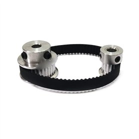 Jeu de poulies de distribution GT2 30 et 15 dents réduction 2:1 alésage 5 6 6.35 8 roues synchrone largeur de courroie 6mm CNC p