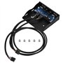 Yunseity Panneau Avant USB, 2 Ports USB 2.0 + Micro + Interface Audio HD, Concentrateur USB du Panneau Avant pour Disquette 3,5"