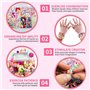 BLAZOR Perles pour Bracelet, Varié Kit Bracelet & Perles Bijoux Enfant, Coloré Kit Bracelet Fille, Excellent cadeau d'anniversai