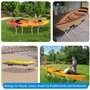 Porte Kayak Lot de 2 Supports de Kayak Pliables, Support de Rangement en Aluminium pour Kayak, Capacité de 80 Kg, Support de Gar