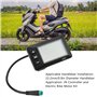 Compteur D'affichage de Vélo électrique, Panneau de Commande D'affichage LCD Ebike 36V 48V avec Prise SM, Kit de Conversion de C