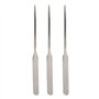 3pcs Spatule de Maquillage de Mélange Cosmétique D'acier Inoxydable, Outil de Spatule de Tige D'agitation D'art D'ongle pour L'u