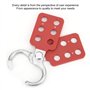 10Pcs Moraillon de consignation, Moraillon de consignation pour cadenas d'isolation avec 6 trous verrouillage, Moraillon de sécu