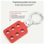 10Pcs Moraillon de consignation, Moraillon de consignation pour cadenas d'isolation avec 6 trous verrouillage, Moraillon de sécu