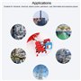 10Pcs Moraillon de consignation, Moraillon de consignation pour cadenas d'isolation avec 6 trous verrouillage, Moraillon de sécu