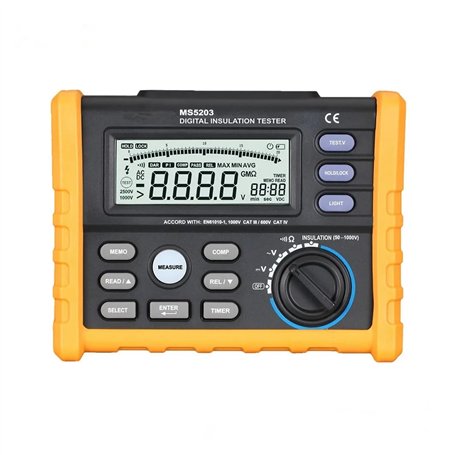 ZEEGII Isolation numérique multimètre testeur Testeur de résistance d'isolation analogique numérique MS5203
