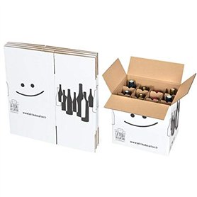 Lot de 5 cartons 12 bouteilles renforcés