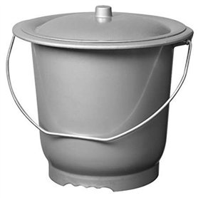 SoBazar - ALUMINIUM ET PLASTIQ Seau hygiénique modèle Adulte + Couvercle