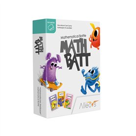 ALLEOVS Jeu Educatif Math-Batt Multiplication - 90 Cartes pour Apprendre Les Maths - Jeux de Société et Activité pour Enfants et