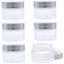 6pcs pots en verre cosmétique