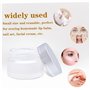 6pcs pots en verre cosmétique, 30 ml de verre givré de voyage Cosmetic Jars vide rechargeable pour le stockage des crèmes huile 