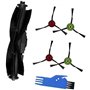 Szwaldaper Lot de 6 pièces de Rechange for aspirateur Robot Lubluelu SG60 SL60D SL61: 1 Brosse Principale