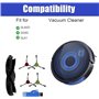 Szwaldaper Lot de 6 pièces de Rechange for aspirateur Robot Lubluelu SG60 SL60D SL61: 1 Brosse Principale, 4 brosses latérales e