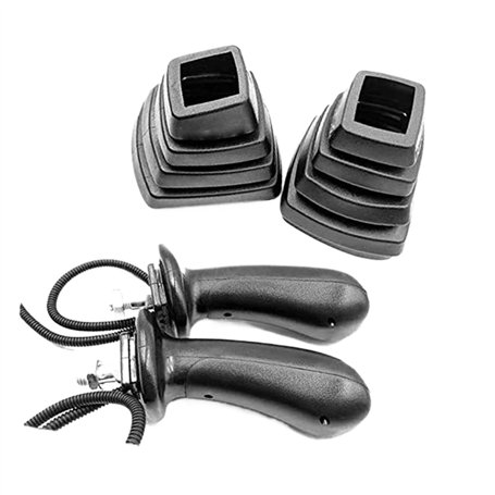 MEXWLOP 1 Paire de manettes de Commande à 3 Boutons avec Couvercle Anti-poussière for excavatrice REXROTH Manette de Commande po