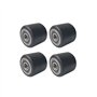 Lot de 4 rouleaux de transpalette hydraulique manuels (diamètre 80 mm