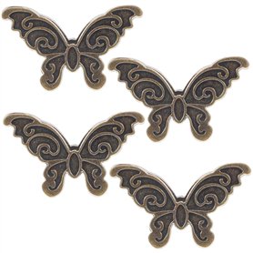 Clip de livre 4pcs Vintage Metal Butterfly Clips Paper Decorative Binder Clips Clip de journal Clip Book Pince for PhotoS Test T