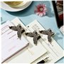 Clip de livre 4pcs Vintage Metal Butterfly Clips Paper Decorative Binder Clips Clip de journal Clip Book Pince for PhotoS Test T
