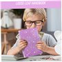 A6 Handbook Bag Macaron Notebook Leather PU PU Budget en espèces-feuille Notebook comprenant un carnet + sac à fermeture éclair 