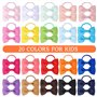 40pcs bébé filles cheveux arcs élastiques à cheveux serre-tête élastique queue de cheval titulaire bande de caoutchouc corde à c