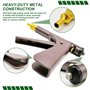 Kit de réparation de pneus, kit réparation pneus pistolet bouchon métallique robuste travail lourd avec accessoires pour perfora
