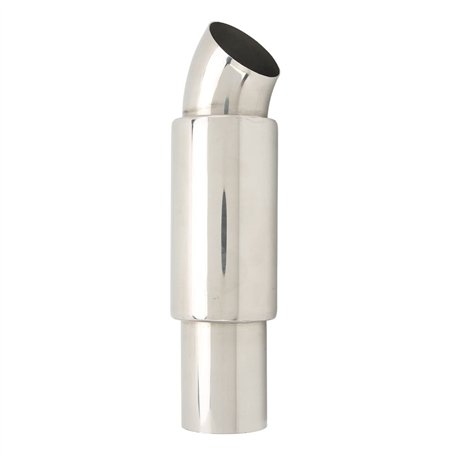 Tuyau de Silencieux D'échappement de Voiture Embout D'échappement de Voiture Embout de Silencieux de Queue 51mmx63mm Entrée Rond