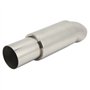 Tuyau de Silencieux D'échappement de Voiture Embout D'échappement de Voiture Embout de Silencieux de Queue 51mmx63mm Entrée Rond