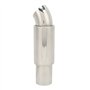 Tuyau de Silencieux D'échappement de Voiture Embout D'échappement de Voiture Embout de Silencieux de Queue 51mmx63mm Entrée Rond