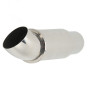Tuyau de Silencieux D'échappement de Voiture Embout D'échappement de Voiture Embout de Silencieux de Queue 51mmx63mm Entrée Rond