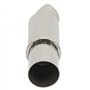 Tuyau de Silencieux D'échappement de Voiture Embout D'échappement de Voiture Embout de Silencieux de Queue 51mmx63mm Entrée Rond
