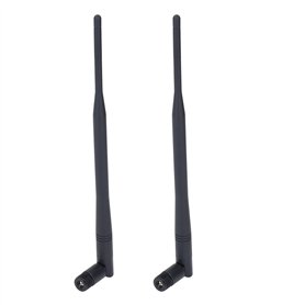 2 Pièces Antenne Pliable 4G 12dbi Haut Gain SMA Tête Mâle Omnidirectionnelle LTE GSM GPRS WCDMA 3G Pleine Bande SMA Aiguille Int