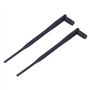 2 Pièces Antenne Pliable 4G 12dbi Haut Gain SMA Tête Mâle Omnidirectionnelle LTE GSM GPRS WCDMA 3G Pleine Bande SMA Aiguille Int