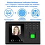 BEESOM Horloges de Pointage, Machine de Présence D'empreintes Digitales avec Identification Empreinte Digitale Pointeuse Biométr
