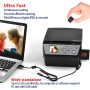Scanner de Film numérique et de Diapositives, Scanner Multifonction de Film 22 MP convertit Une Carte de Visite de Document Phot