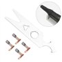 2 Paires de Brosses à Charbon, Perceuse à Ongles Brosse à Charbon Perceuse à Ongles Pièce à Main Accessoires Pièce de Rechange, 