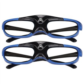 Cuifati Lunettes 3D 144 Hz Rafraîchissement Lunettes 3D Rechargeables FHD 3D View Lunettes Actives pour Diverses Technologies 3D