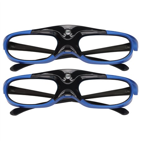 Cuifati Lunettes 3D 144 Hz Rafraîchissement Lunettes 3D Rechargeables FHD 3D View Lunettes Actives pour Diverses Technologies 3D