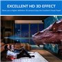 Cuifati Lunettes 3D 144 Hz Rafraîchissement Lunettes 3D Rechargeables FHD 3D View Lunettes Actives pour Diverses Technologies 3D