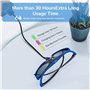 Cuifati Lunettes 3D 144 Hz Rafraîchissement Lunettes 3D Rechargeables FHD 3D View Lunettes Actives pour Diverses Technologies 3D