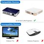 Cuifati Lunettes 3D 144 Hz Rafraîchissement Lunettes 3D Rechargeables FHD 3D View Lunettes Actives pour Diverses Technologies 3D