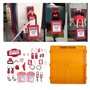 Kit D'étiquette de Lock-out Kit électrique LOTO, Station de Lock-out Stage avec Périphériques LOTO, 20 Positions Suspendues, Cou