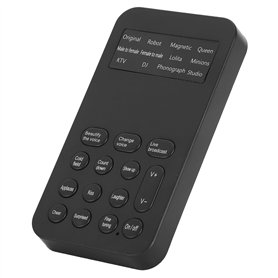 Universal Mini Sound Carte for Game Live Broadcast? Changeur de Voix Masculin à Féminin avec 12 Fonctions et 8 Effets