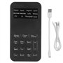 Universal Mini Sound Carte for Game Live Broadcast? Changeur de Voix Masculin à Féminin avec 12 Fonctions et 8 Effets, Compatibl