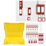 Kit Complet de Station de Lock-out Lock-out avec Coussins Clés Hasps Hangtags pour la sécurité Usines - Conseil Gestion Visuelle
