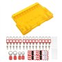 Kit Complet de Station de Lock-out Lock-out avec Coussins Clés Hasps Hangtags pour la sécurité Usines - Conseil Gestion Visuelle