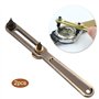 Brrnoo Ouvre-Montre 2 Pièces Outil de Réparation D'ouvre-boîte de Montre en Cuivre à Deux Pieds, Ouvre-boîtier, Montre-Bracelet,