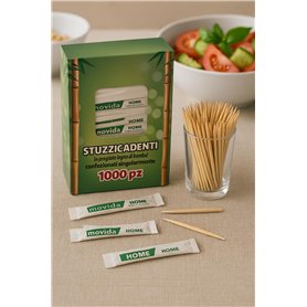 Cure-dents en bois de bambou – 1000 pièces