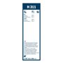 Bosch Balai d'Essuie–Glace Arrière Rear: H311, Longueur: 300mm – 1 Balai Arrière