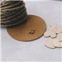 Boucles D'oreilles Tige Boule Plaqué Or